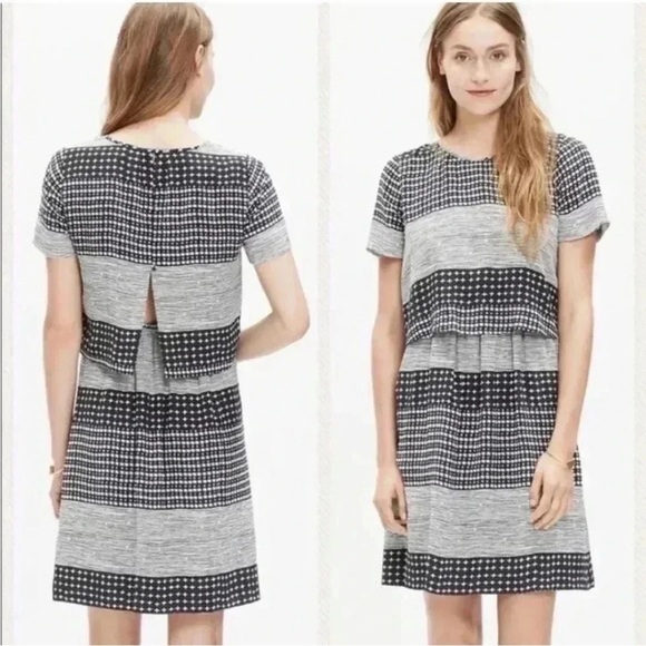 Madewell Twopiece Silk Dress in Hashtag Stripe - Picture 2 of 14